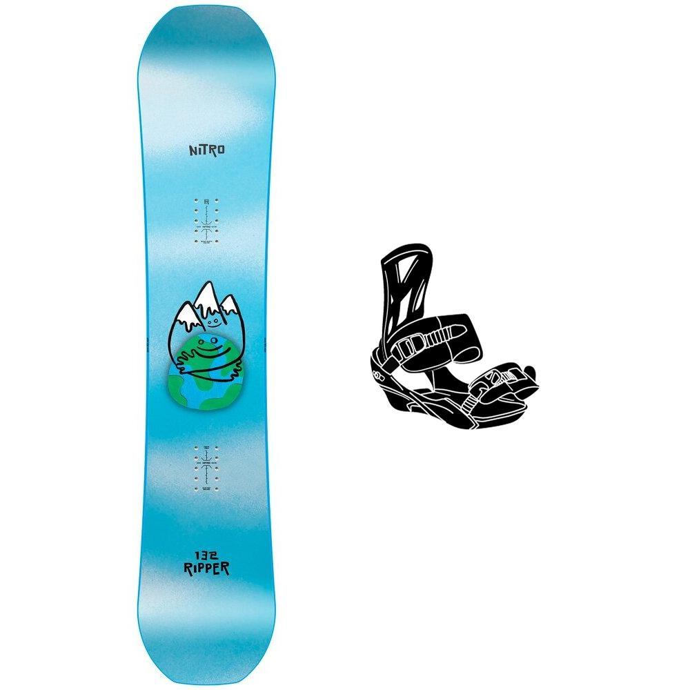 Nitro - Pack Snowboard Ripper youth - 132 + Charger Micro - Snowboard