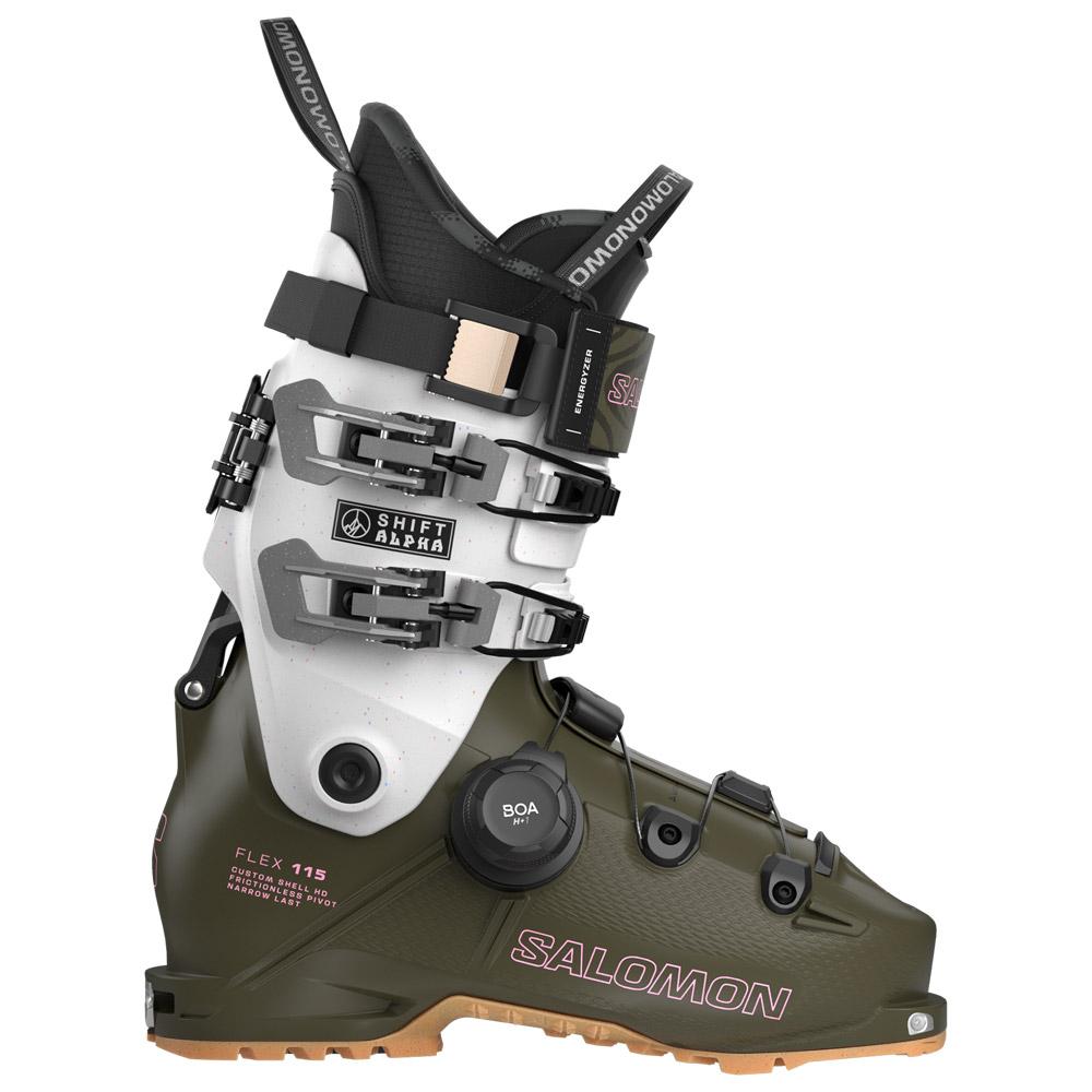 Salomon - Shift Alpha S Boa 115 W Grape Leaf Gray Aurora Fairy Tale - 25-25.5 - Ski boots