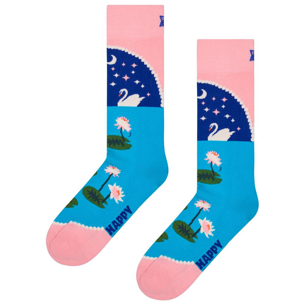 Happy Socks - Crew Socks Swan Lake Light Pink - 36-40 - Socken - Größe 36-40 - Rosa - Glisshop.de