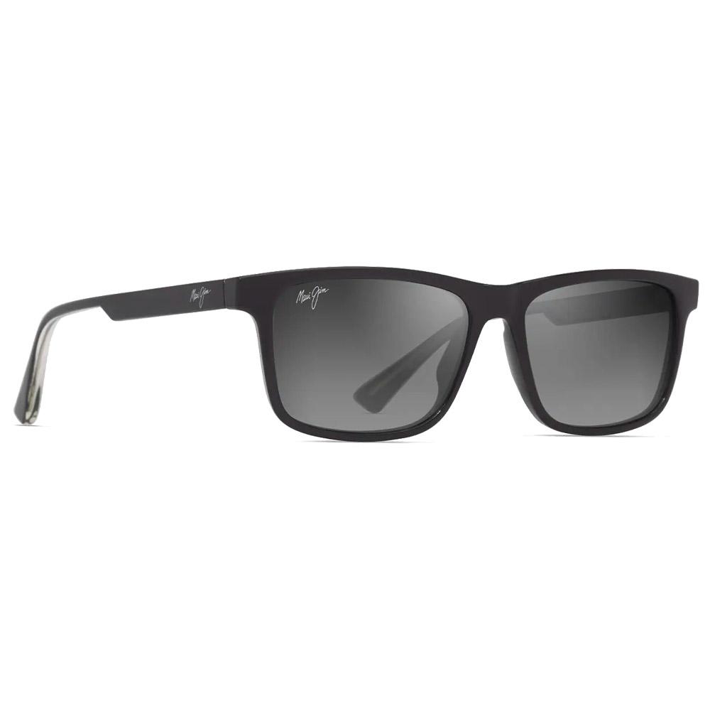 Maui Jim - Okina Shiny Black Neutral Grey Minéral Superthin - Sunglasses