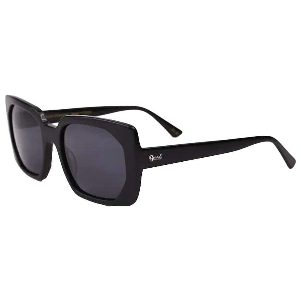 Binocle Eyewear - Petra Shiny Black Gradient Grey Polarized - Sunglasses