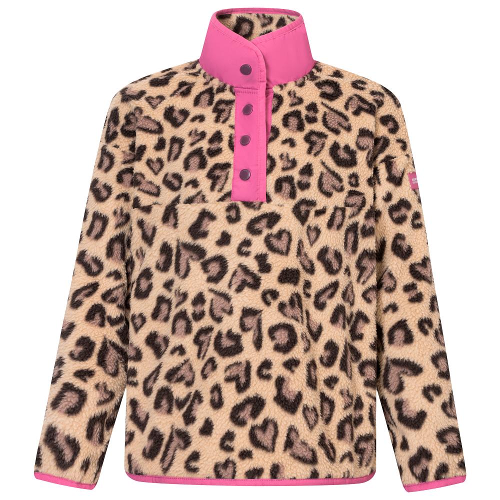 Regatta - Eva Jr Mocha Leopard Violet - 12 - Fleece