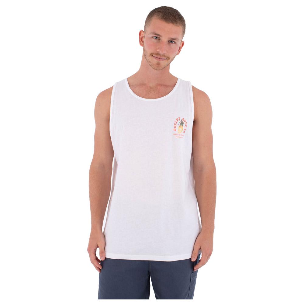Hurley - Printing Press Berjim White - XL - T-Shirt - Größe XL - Weiß - Herren - Glisshop.de
