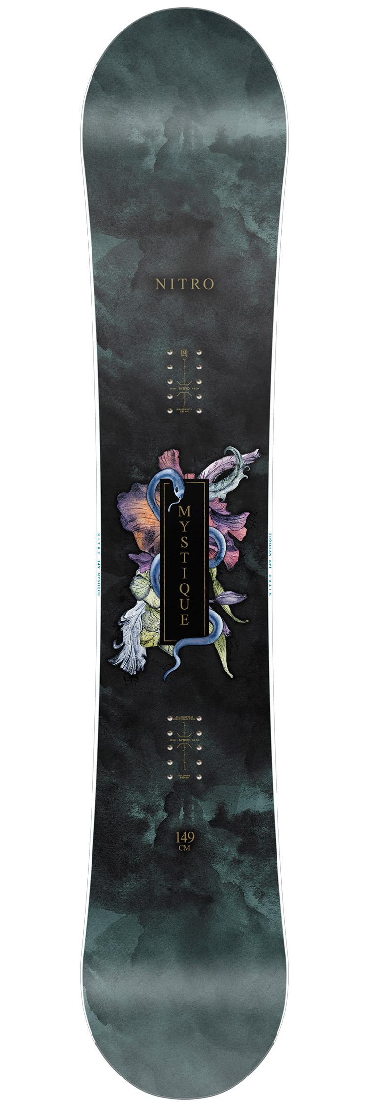 nitro mystique snowboard 2018 2025 146 The Mystique 2025 is a snowboard for beginner to intermediate riders from the brand Nitro that will help you progress in the blink of an eye.The Mystique is an accessible board thanks to its hybrid camber Gullwing (the only one of the womens boards Snowboard Nitro Mystique 2009/2010 ::