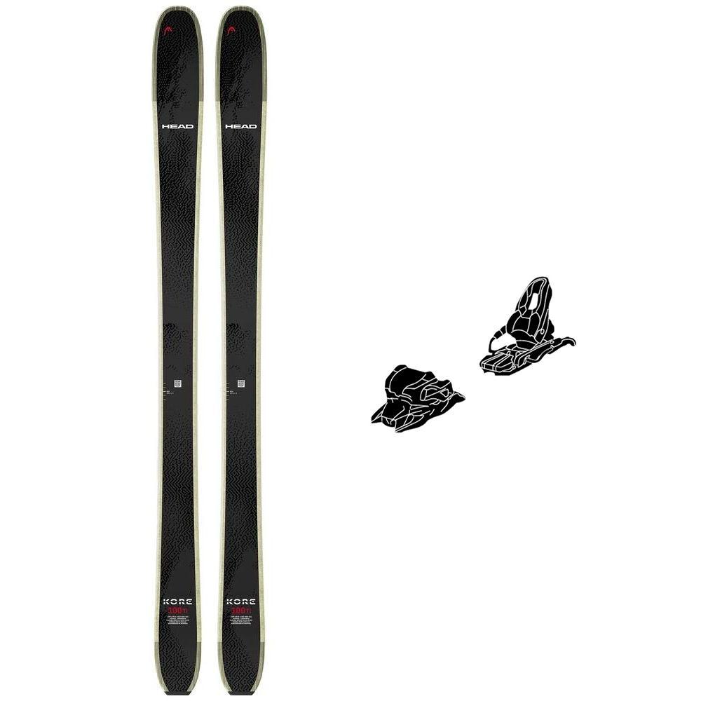 Head - Pack Ski Kore 100 Ti - 184 + 11.0 Tp 100mm Black Anthracite - Ski - Größe 184 - Schwarz - Herren - Glisshop.de