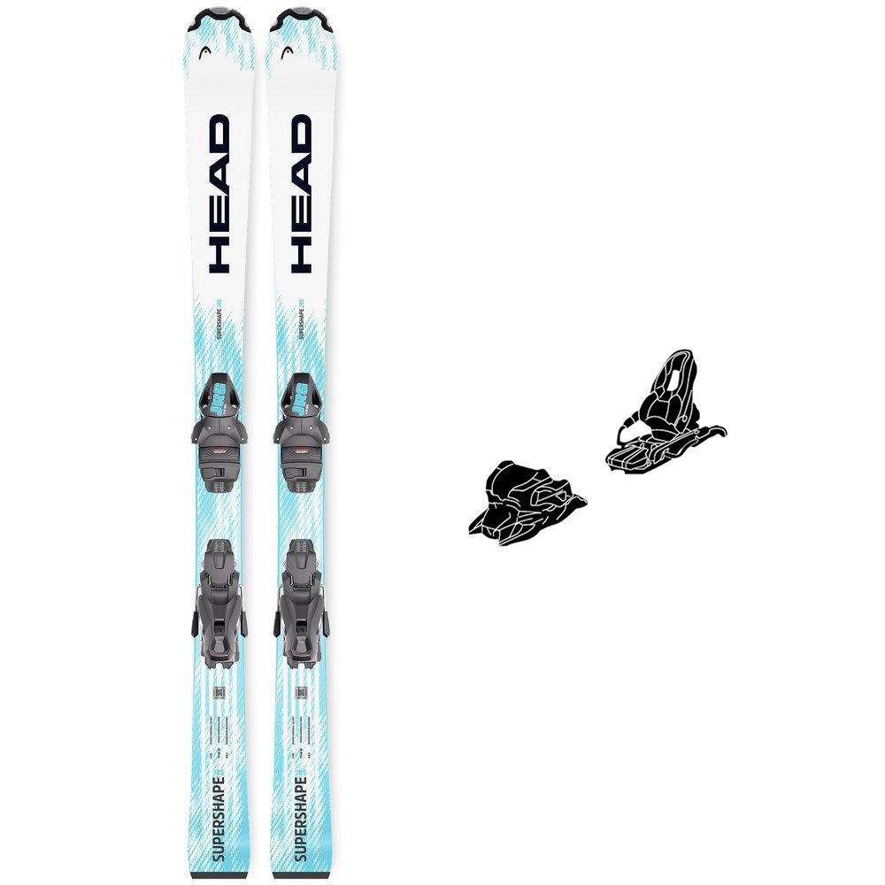 Head - Pack Ski Supershape Jrs (130-160) - 140 + Jrs 7.5 Gw Ca Br.78 Solid Black Space Blue - Ski