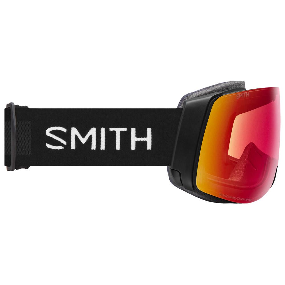 Smith Goggles 4D Mag Asian Fit Black Chromapop Photochromic Red