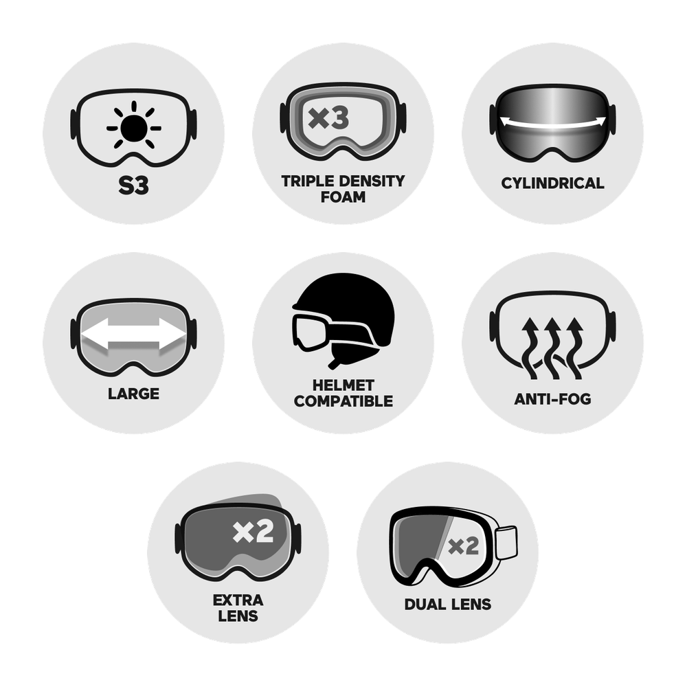 Smith Goggles Squad XL Neon Wiggles Archive Chromapop Sun Platinum