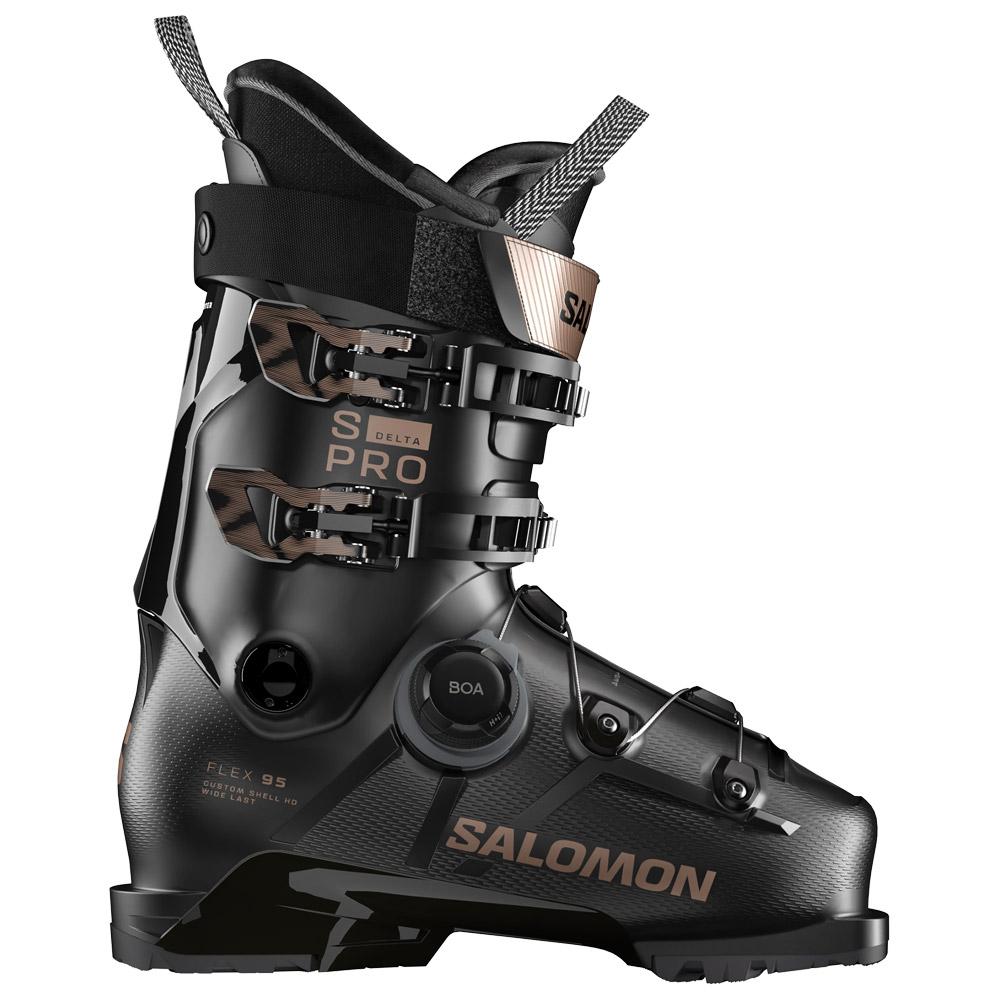 Salomon - S/Pro Delta Boa 95 W Gw Black Pinkgold Metal - 26-26.5 - Skischuh - Größe 26-26.5 - Schwarz - Damen - Glisshop.de
