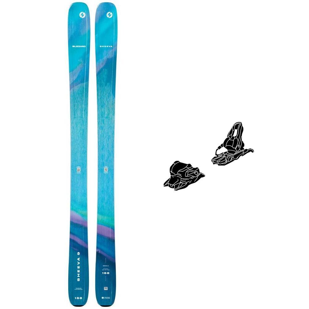 Blizzard - Pack Ski Sheeva 9 - 168 + 11.0 Tp 100mm Black Anthracite - Ski - Größe 168 - Schwarz - Damen - Glisshop.de