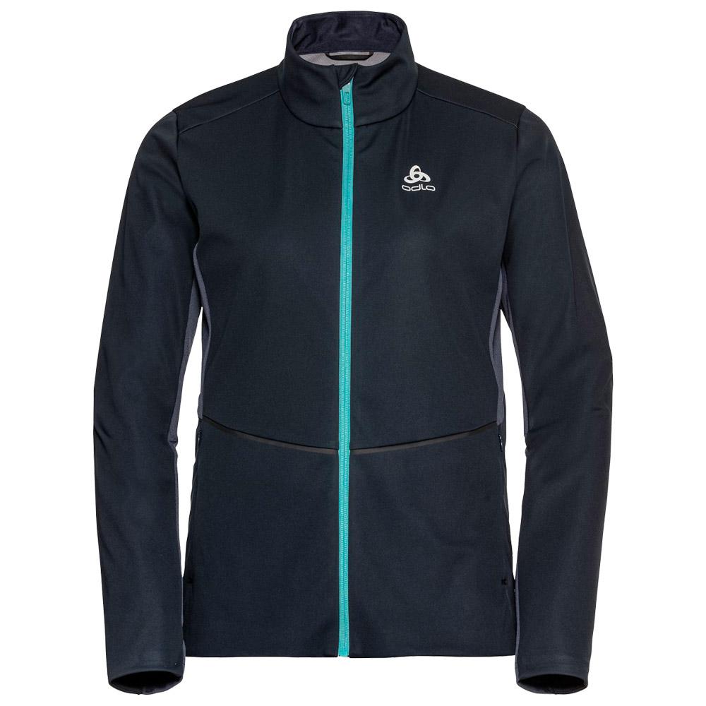Odlo - Markenes Wmn Jkt Dark Sapphire Reef Waters - XS - Nordic jacket