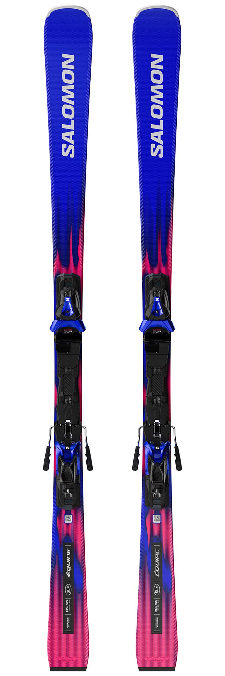 Salomon - Pack Ski Equipe Sl 10 - 165 + E Mi12 Gw Race Race Blue Black White - Ski