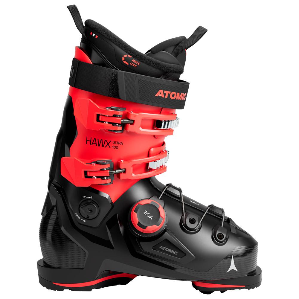 Atomic - Hawx Ultra 100 Boa Black Red - 30-30.5 - Skischuh - Größe 30-30.5 - Schwarz - Herren - Glisshop.de