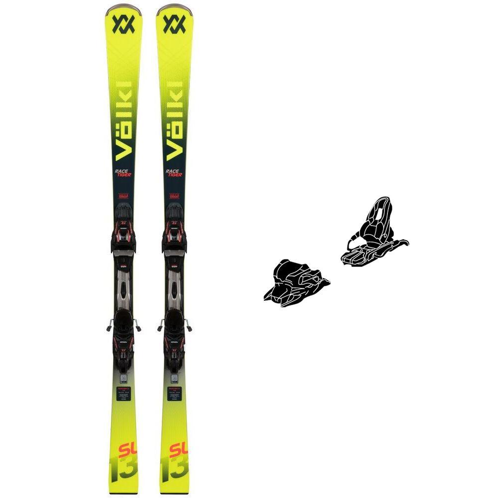 Volkl - Pack Ski Racetiger Sl - 165 + Rmotion Tl 12 Black Flo Red - Ski - Größe 165 - Schwarz - Herren - Glisshop.de