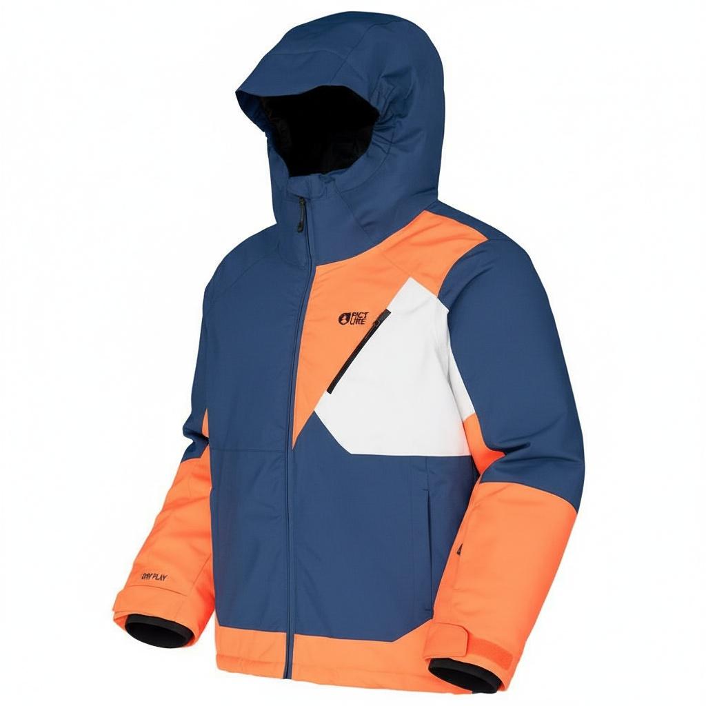 Picture - Daumy Jkt Neon Flare - 12 - Funktionsjacke - Größe 12 - Blau - Herren - Glisshop.de