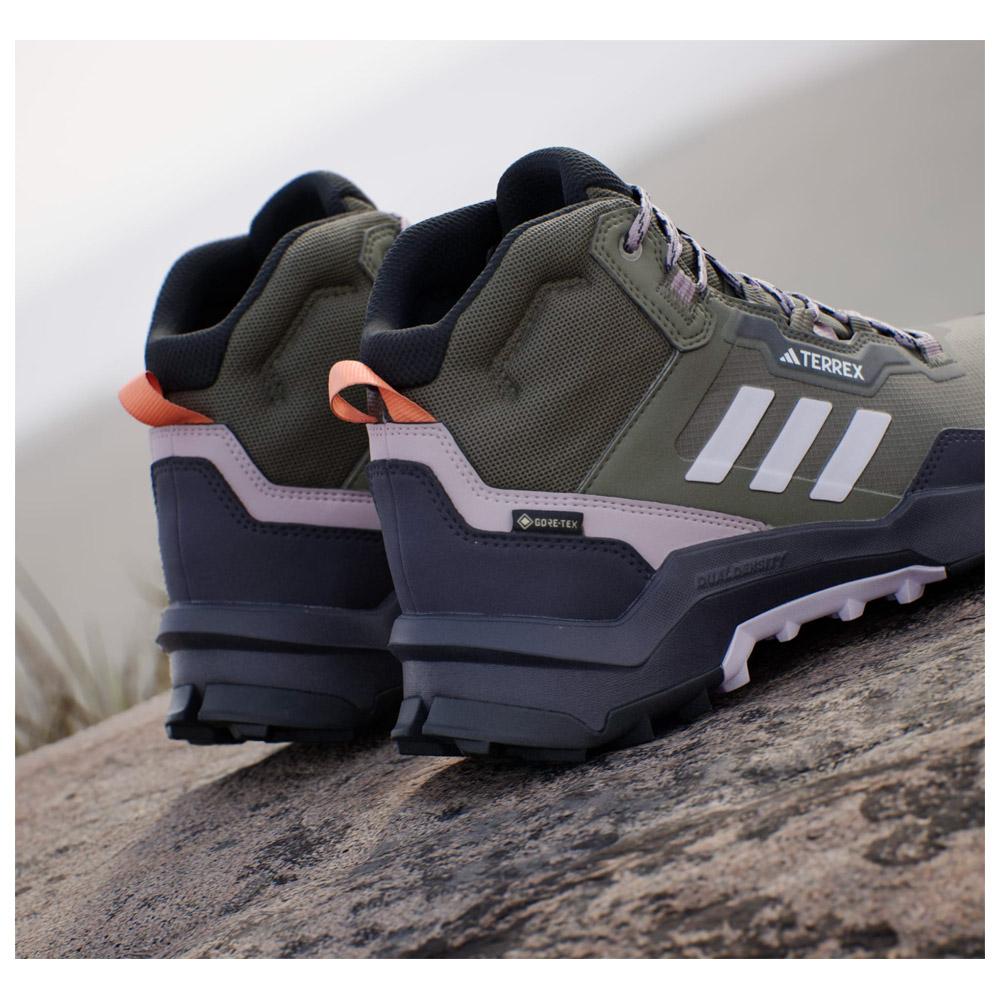Wanderschuhe adidas Terrex Ax4 Mid Gore-Tex W Olive Strata Silver Dawn  Preloved Fig