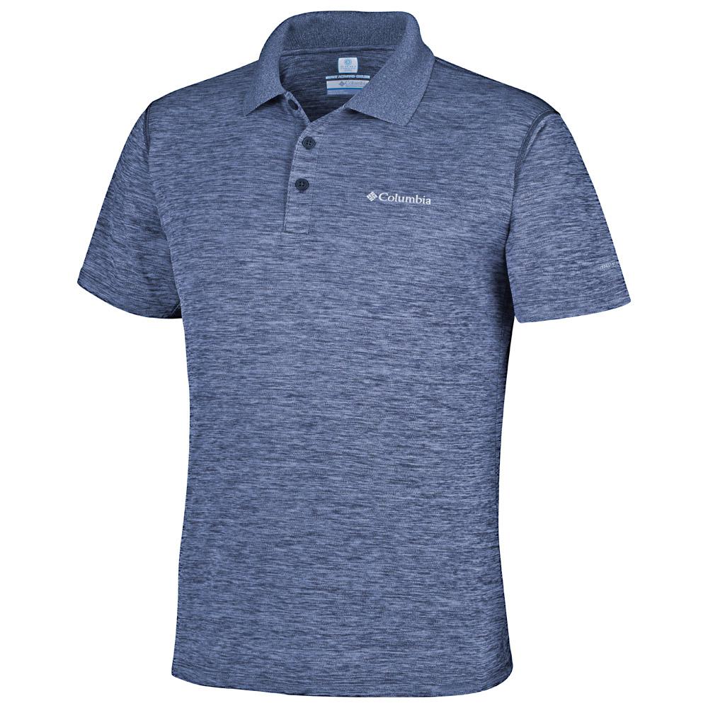 Columbia Hiking tee shirt M s Zero Rules Polo Shirt Carbon Heather Summer 2022 Glisshop