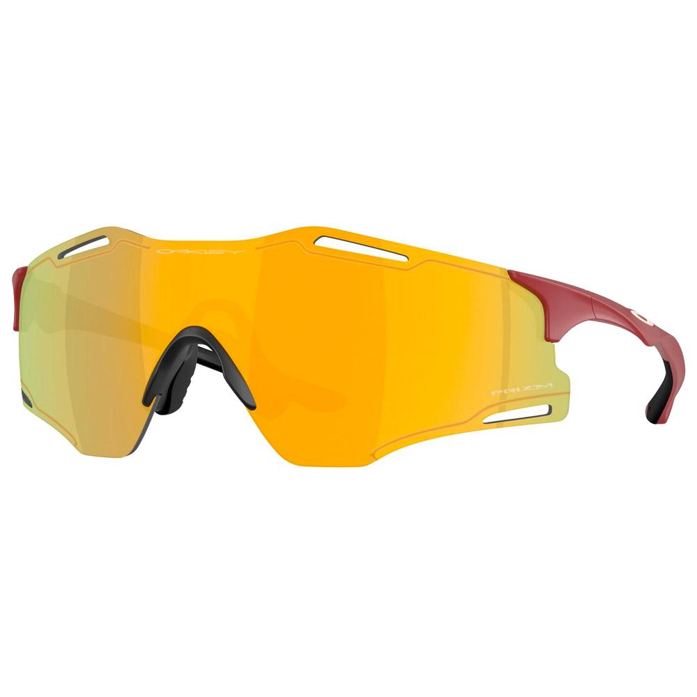 Oakley - Cybr Zero Matte Iron Red Prizm 24K - Sonnenbrille - Rot - Glisshop.de