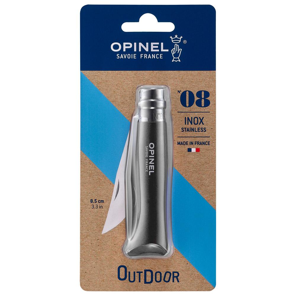 Opinel - N°08 Baroudeur Blister Noir Brun - Messer - Schwarz - Glisshop.de