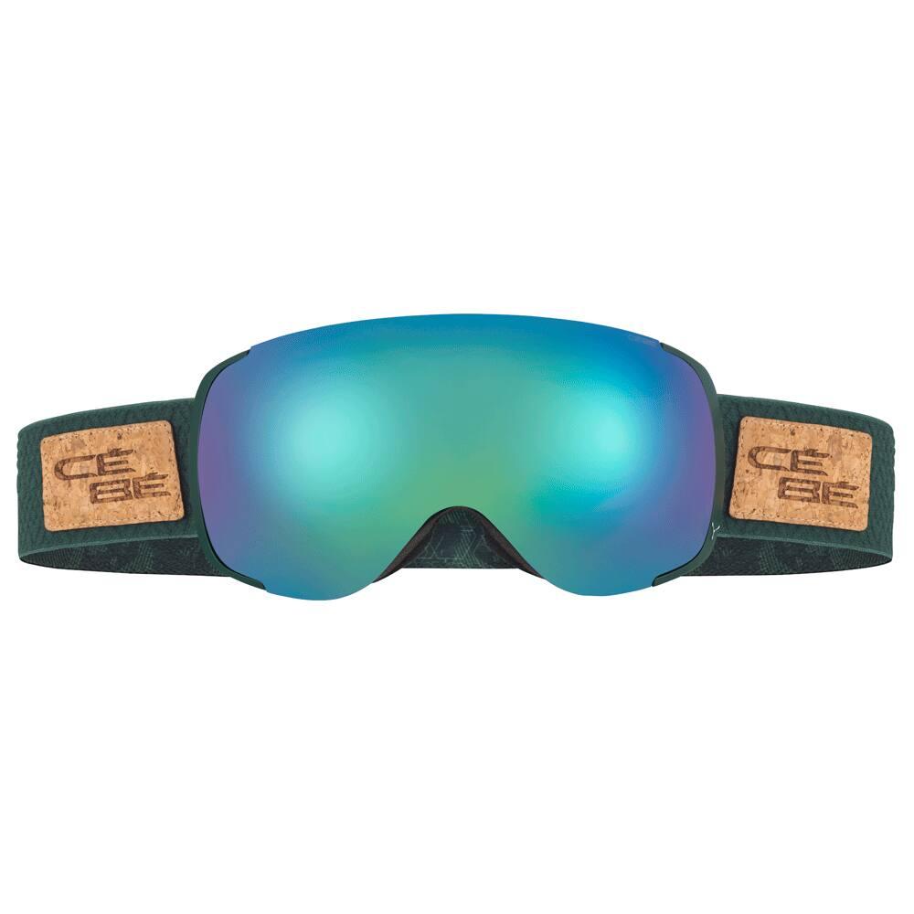 Masque de Ski Cebe Exo Matt Green Camo Brown Flash Blue + Amber Flash Mirror