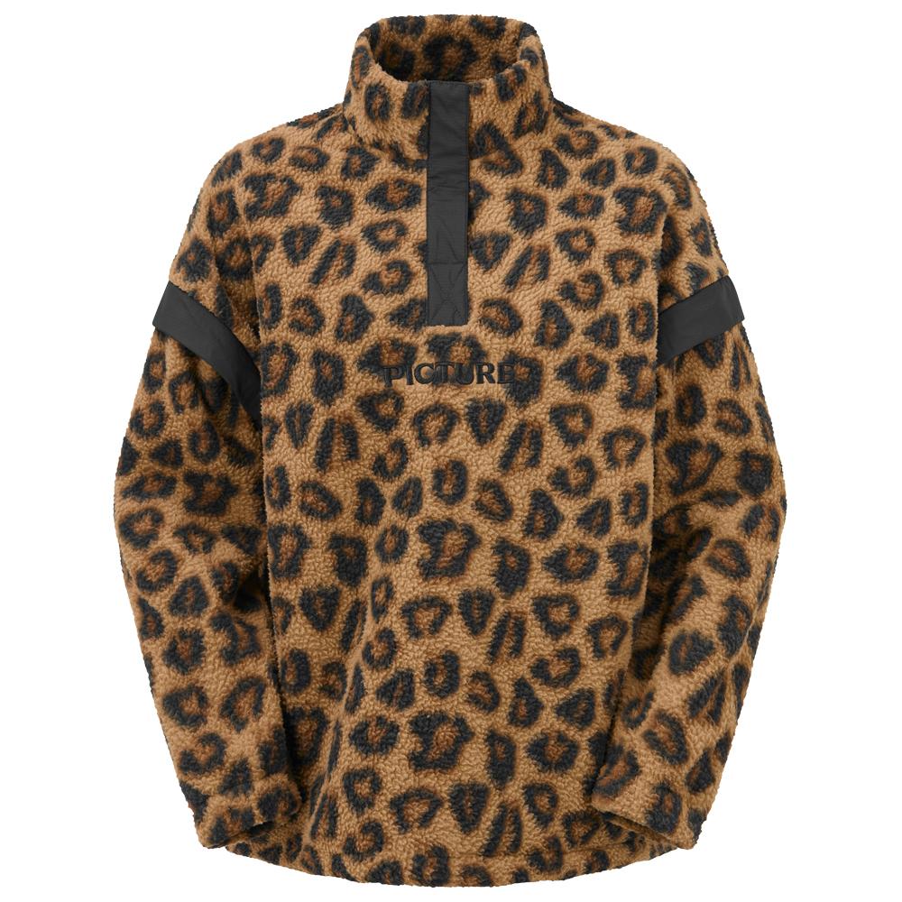Picture - Velora Printed 1/4 Zip Wild Spot Print - M - Fleece