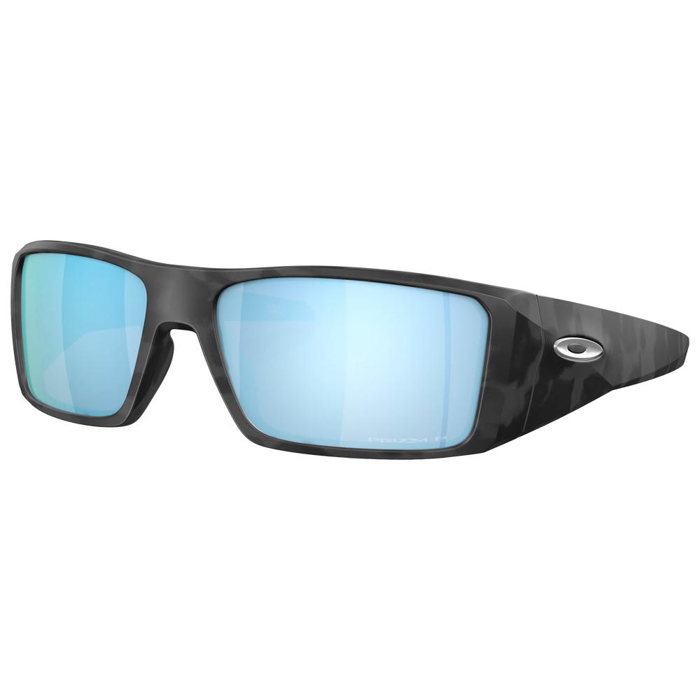 Oakley - Heliostat Matte Black Camo Prizm Deep Water Polarized - Sunglasses