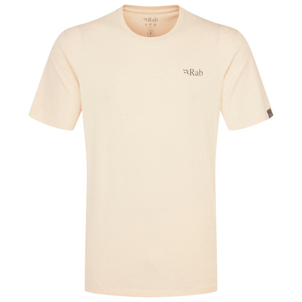 RAB - Stance Mountain Peak Ecru - XL - T-Shirt - Größe XL - Ecru - Herren - Glisshop.de
