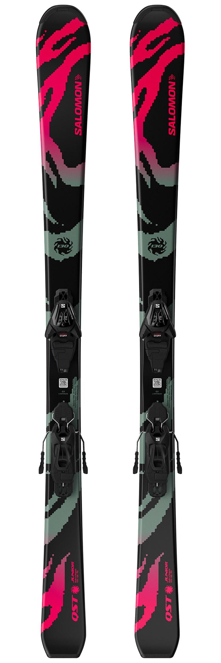 Salomon - Pack Ski L Qst Jr Black M - 130 + L C5 Gw J75 Black Silver - Ski