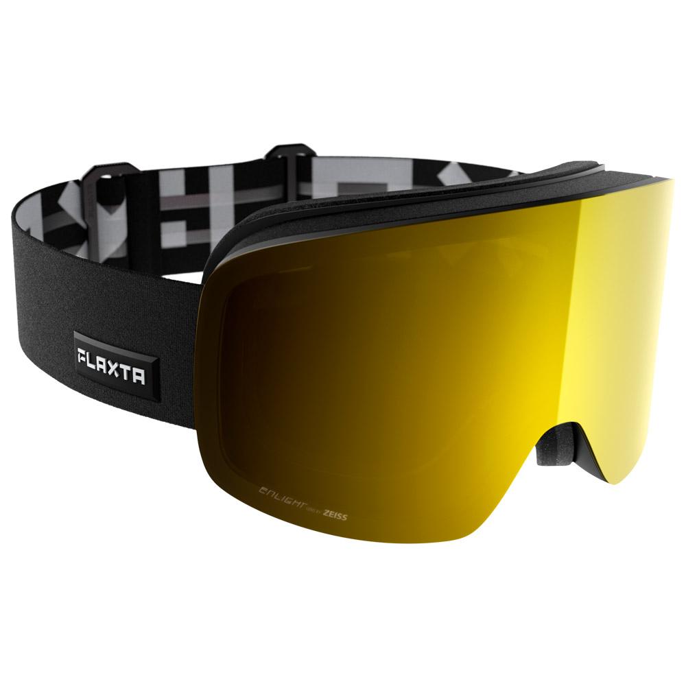 Flaxta - Prime Black Gold Mirror Lens - Goggles