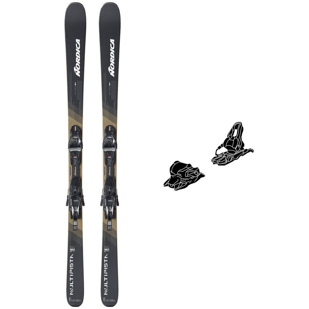 Nordica - Pack Ski Multipista Dc 80 Ti Fdt - 165 + Tpx 12 Fdt Black Or - Ski