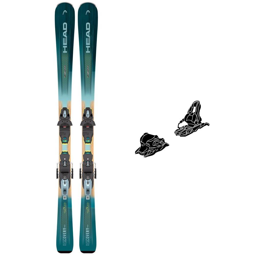 Head - Pack Ski Discovery 74 Pro - 163 + Pr 11 Gw Br.85 Matt Black - Ski