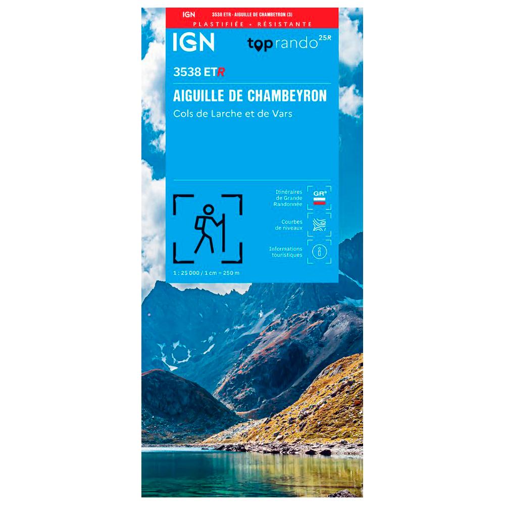IGN - 3538ETR Aiguille du Chambeyron, Cols de Larche et de Vars - Résistante - Map