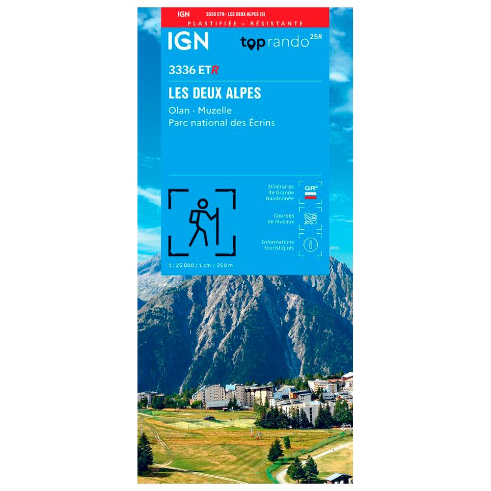 IGN - 3336ETR les Deux Alpes, Olan, Muzelle, Parc national des Ecrins - Résistante - Map