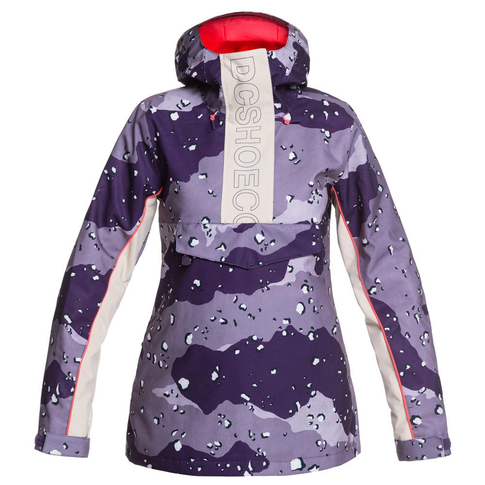 Details about   Dc Envy Anorak Womens Jacket Snowboard Chocolate Chip Grapescale Camo 