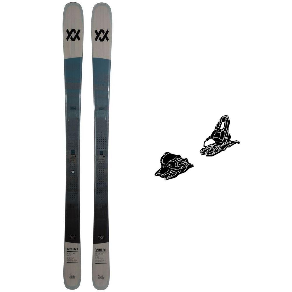 Volkl - Alpine ski set Blaze 86 Grey + Fix - Ski