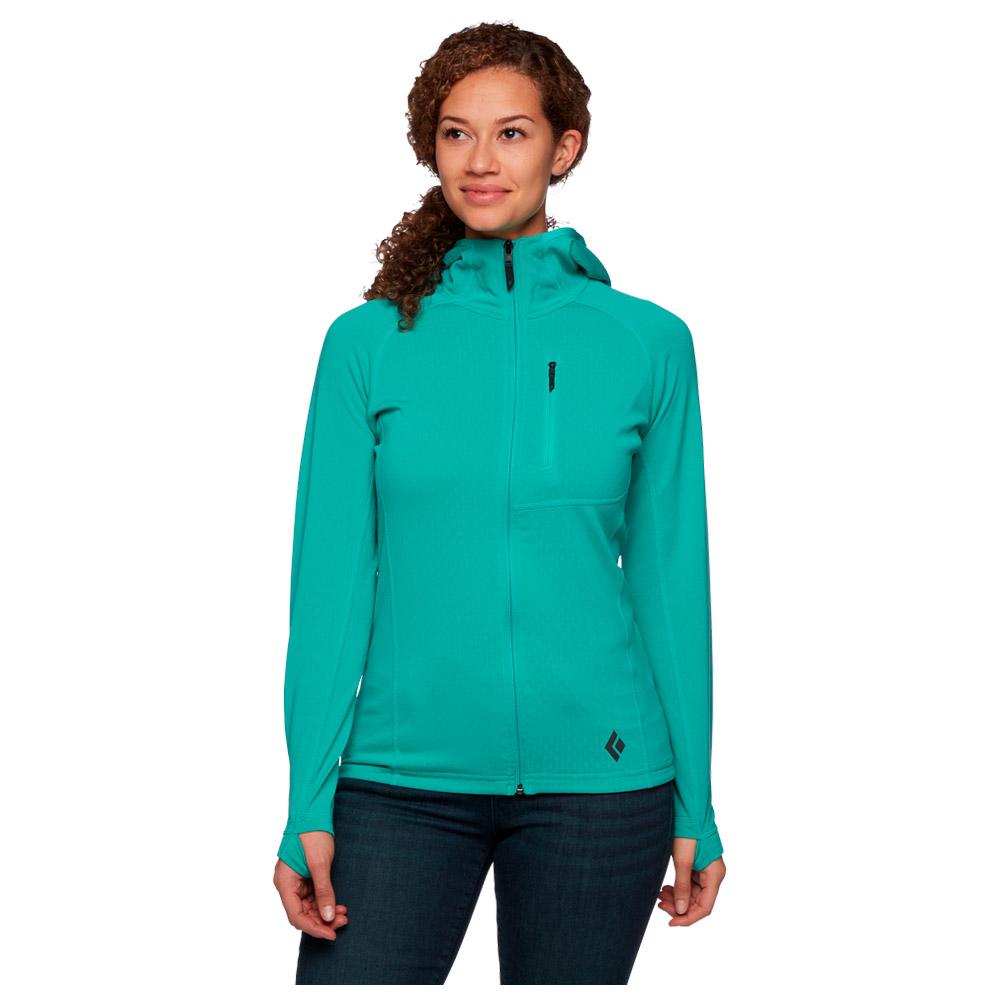 Black Diamond - W Coefficient Fleece Hoody Dark Patina - M - Fleece