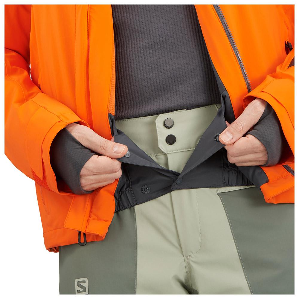 Salomon Ski Jacket Brilliant Red Orange Pureed Pumpkin - Winter