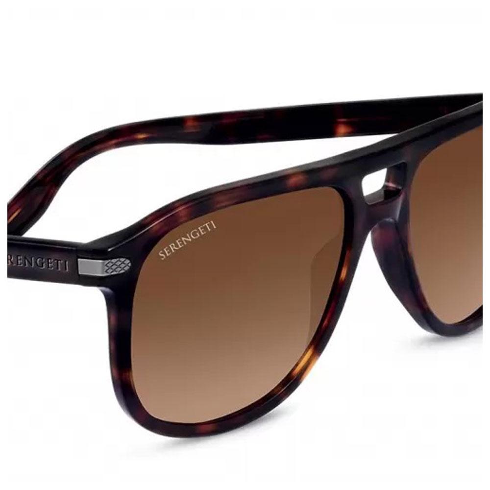 Sunglasses Serengeti Giacomo Shiny Dark Havana Mineral Polarized Drivers Gradient