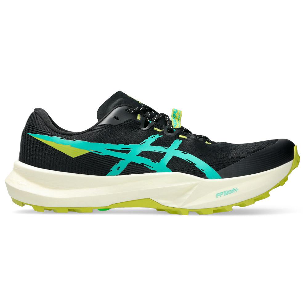 Asics - Fuji Lite 6 Black Aurora Green - 44.5 - Trail shoes
