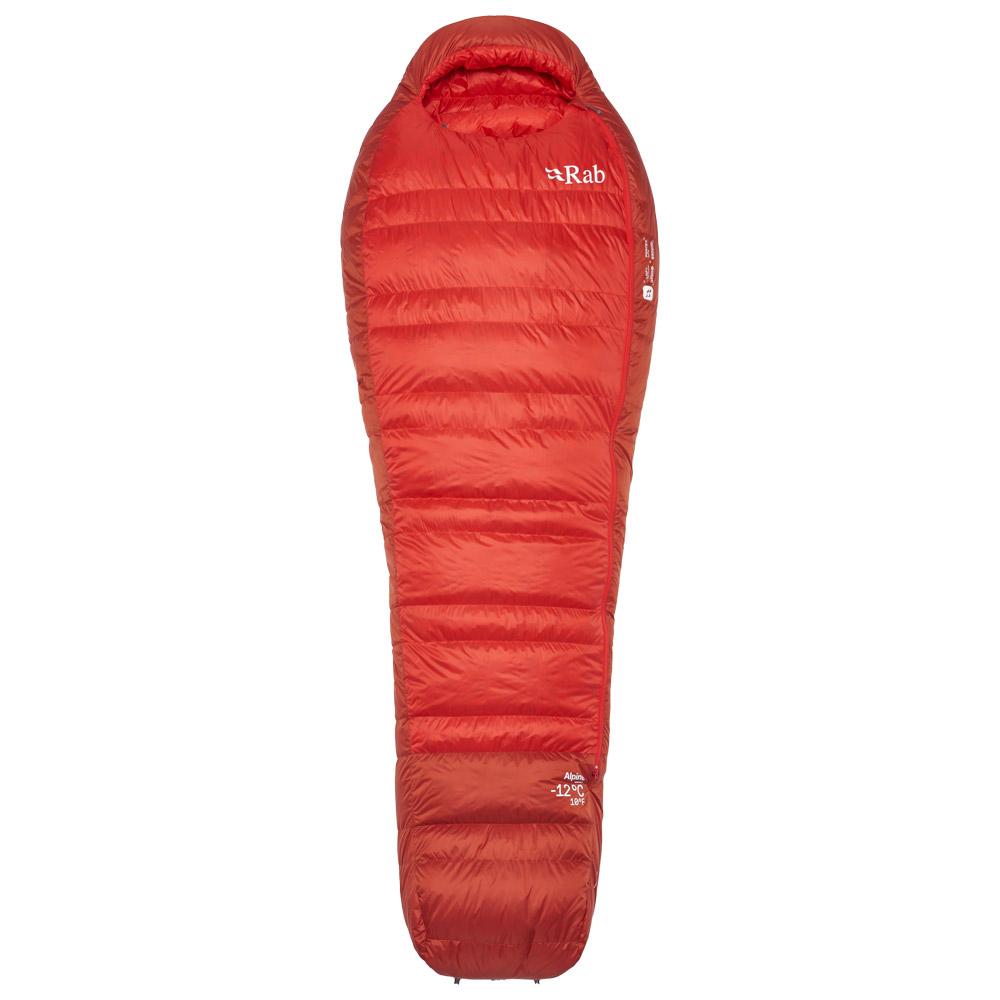 RAB - Alpine -12C / 10F Dark Horizon Tuscan Red - Long Left Zip - Sleeping bag