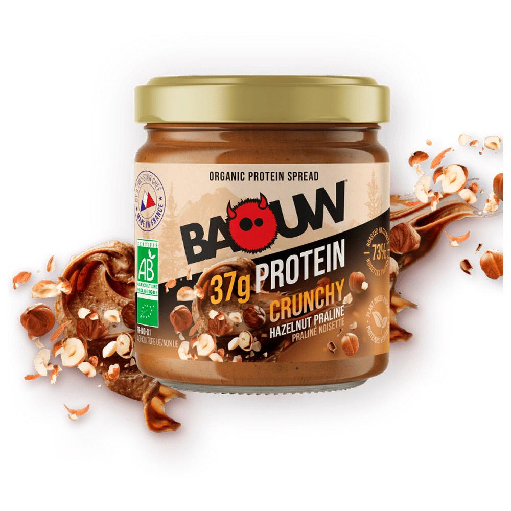 Baouw - Pâtes À Tartiner Protéinées Bio Crunchy Praliné Noisette - Cake
