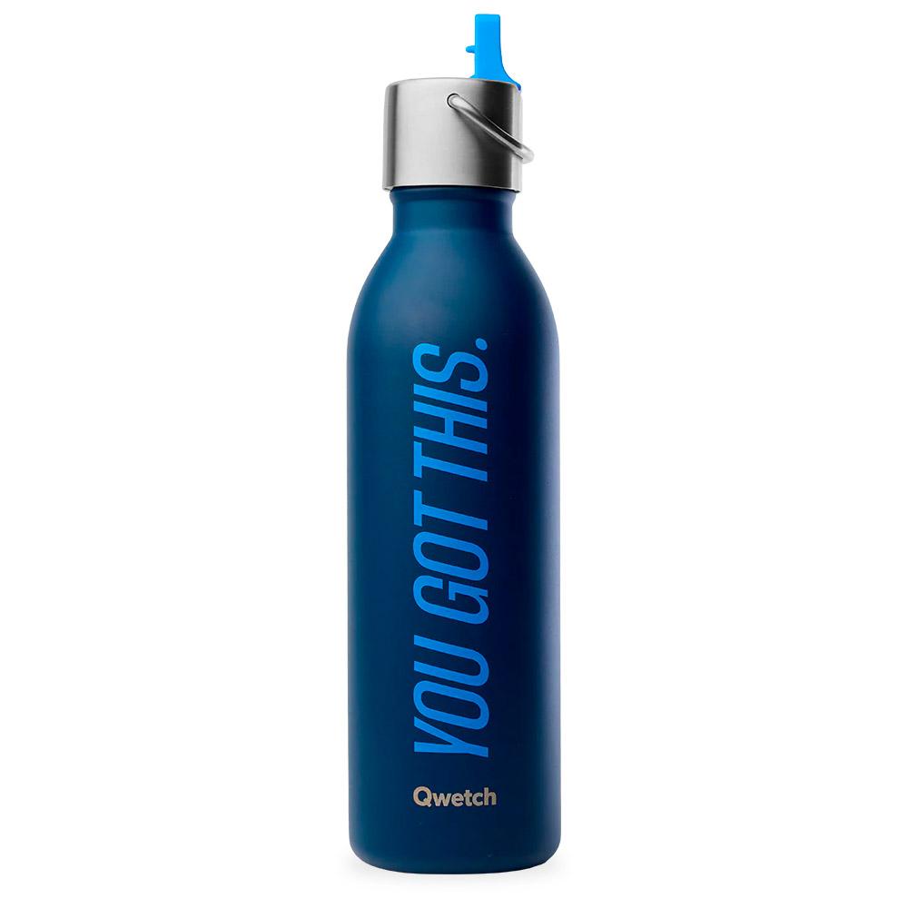 Qwetch - Active 600 ml (Bouchon Sport) Level Up Bleu Nuit - Trinkflasche - Blau - Glisshop.de