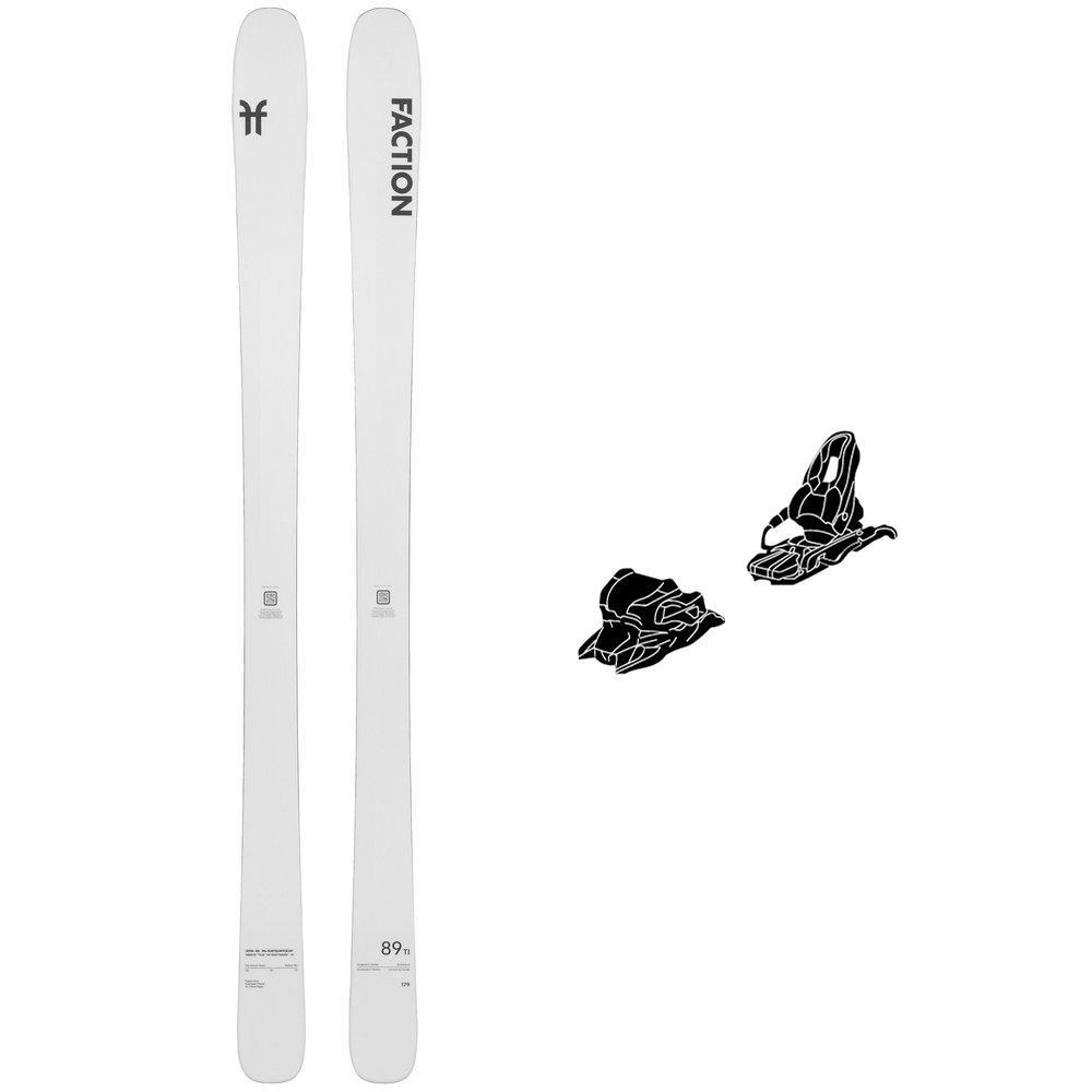 Faction - Pack Ski Dancer 89 Ti - 185 + Attack Lyt 11 Gw Br.95 Solid White - Ski