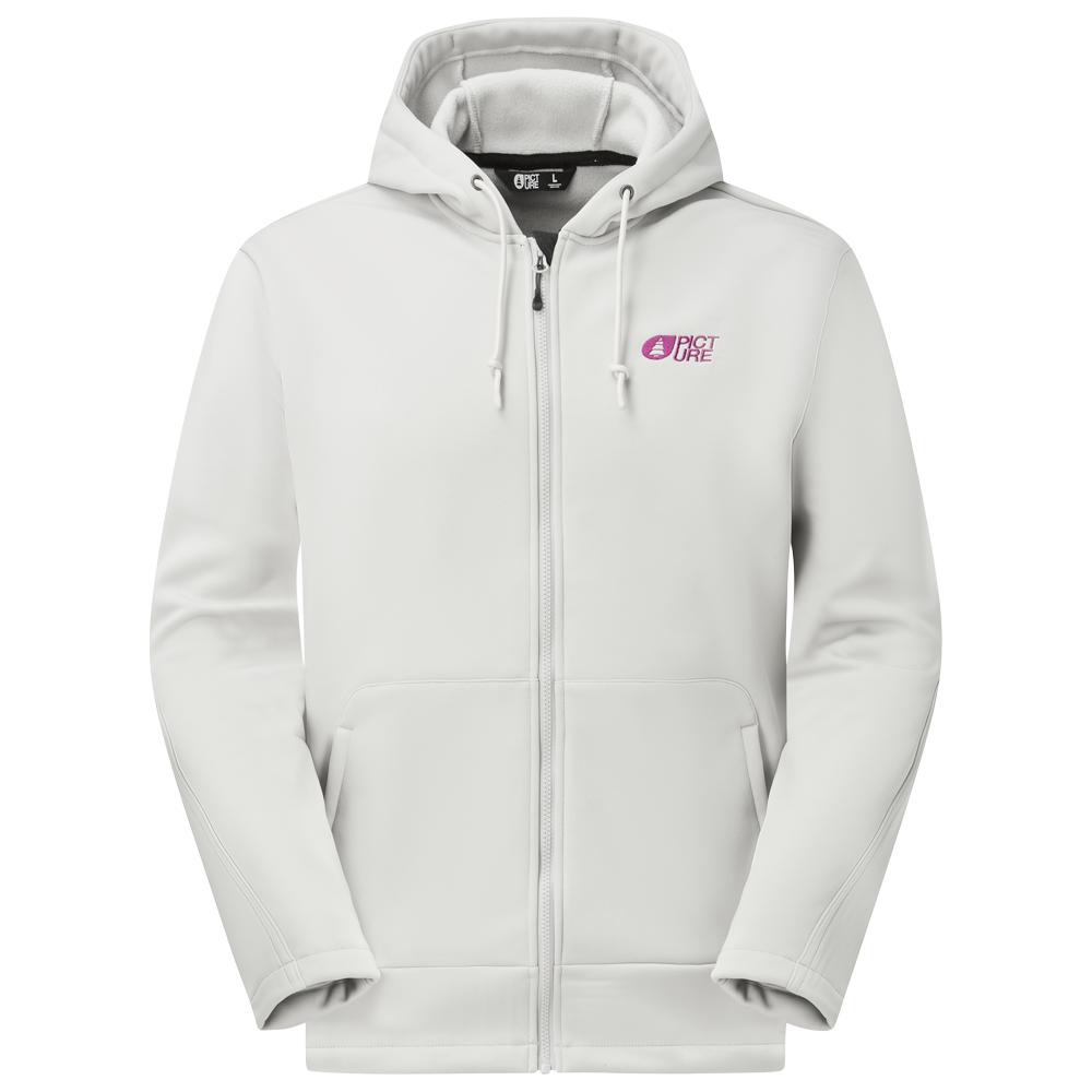 Picture - Park Zip Tech Vapor Grey - M - Fleece