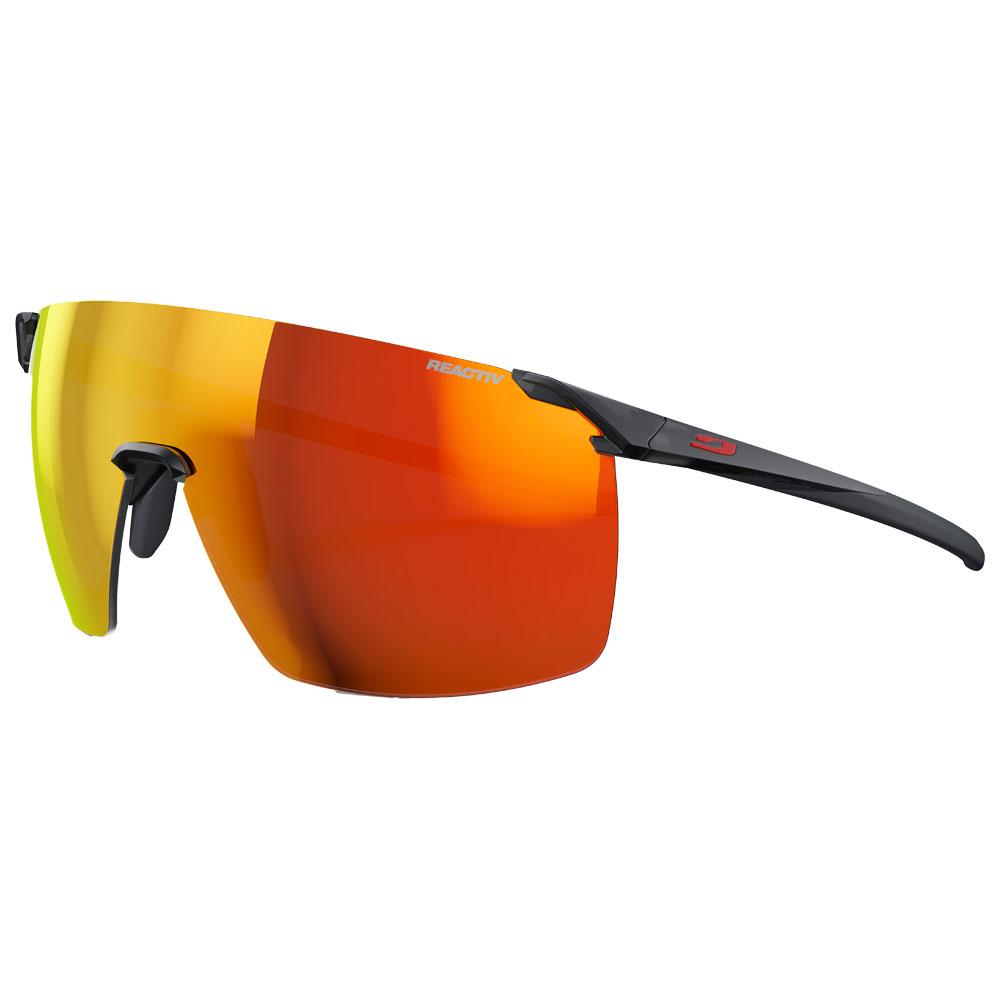 Julbo - Faster L Translucide Mat Noir Reactiv 1-3 Light Amplifier - Sunglasses
