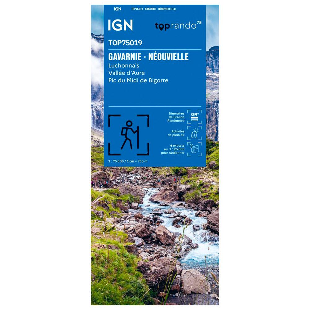 IGN - TOP75019 Gavarnie - Neouvielle Luchonnais Vallée D'Aure Pic Du Midi de Bigorre - Map