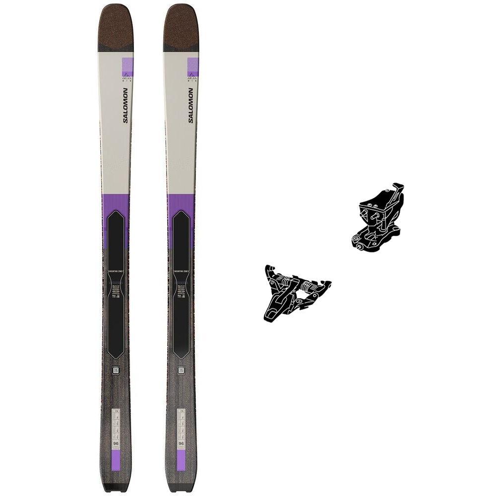 Salomon - Touring ski set Mtn 96 Carbon + bindings - Touring skis