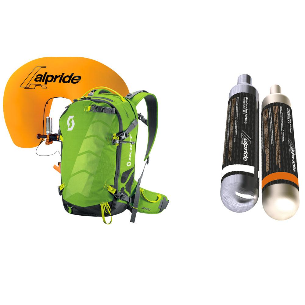 Scott Airbag Air Free Alpride 22L Kit Apple Green Grey Winter