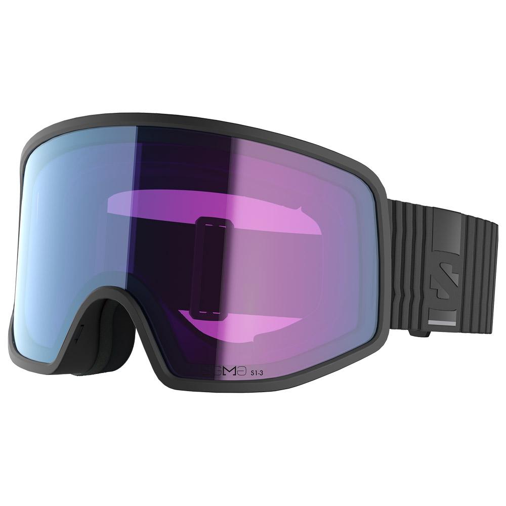 Salomon - Sentry Pro Black Sigma Photo Sky Blue - Skibrille - Schwarz - Glisshop.de