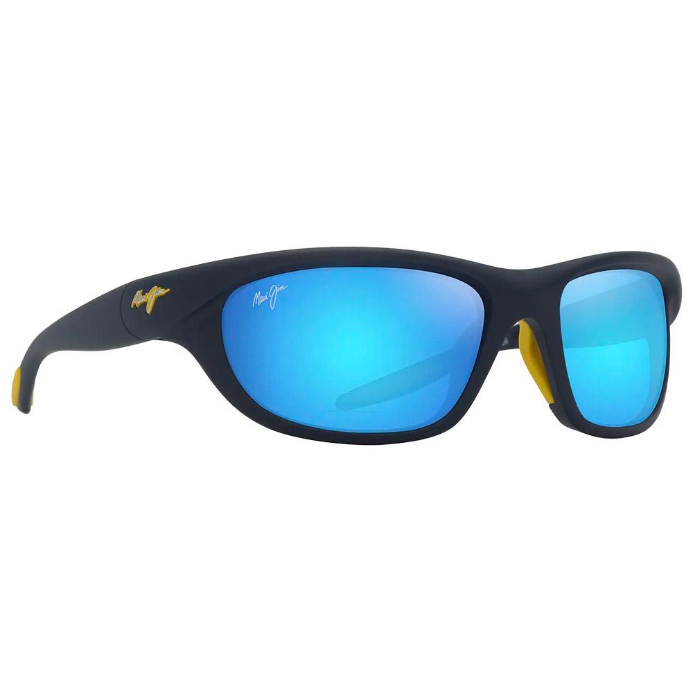 Maui Jim - Haulani Matte Solid Dark Blue Yellow Blue Hawaii Mineral Superthin - Sunglasses